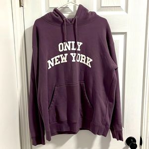 Only New York Purple Logo Hoodie